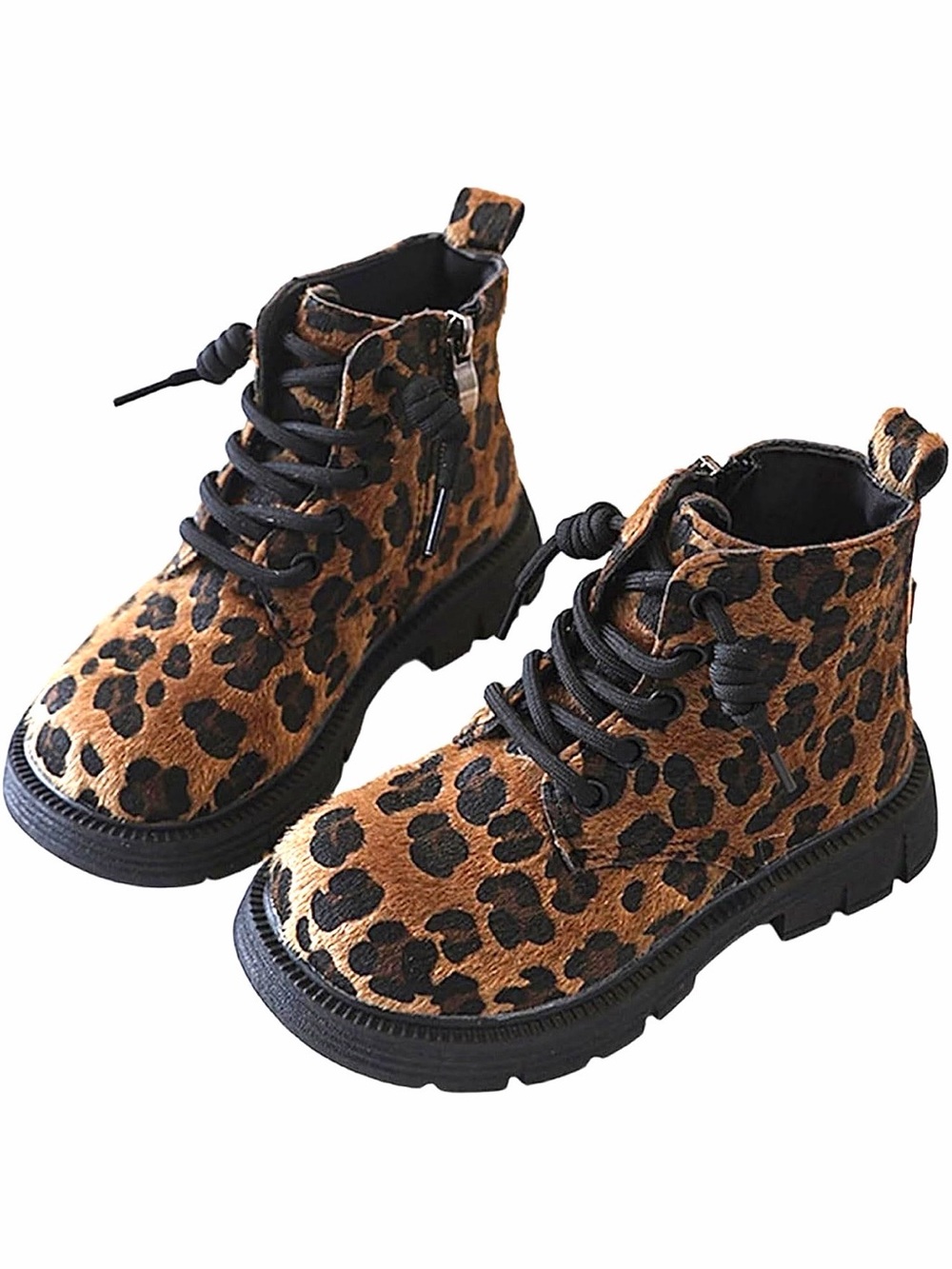 Leopard ankle boots